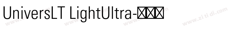 UniversLT LightUltra字体转换